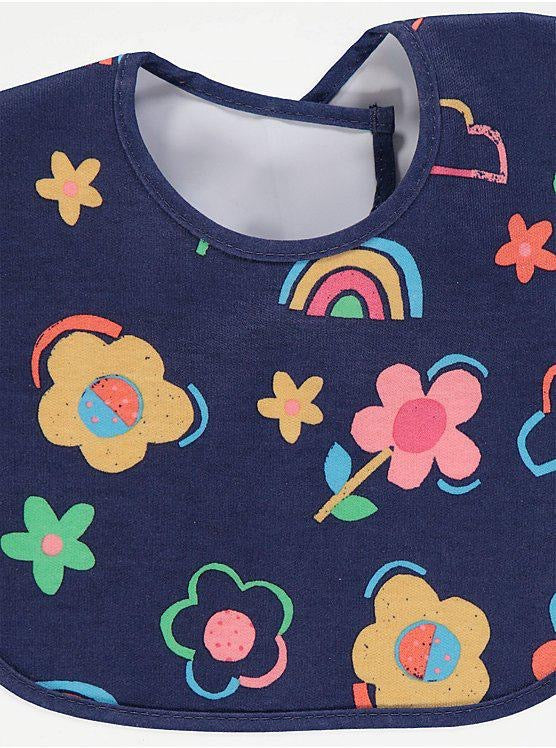 George Floral Print Bibs Set of 5