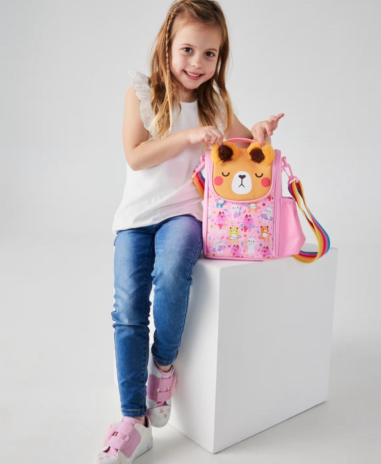Smiggle Bear Lunch Bag With Strap