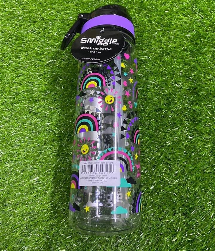 Plastic Rainbow Water Bottle 650Ml
