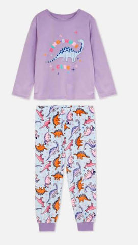 Fleece Dino Pyjamas Set Primark