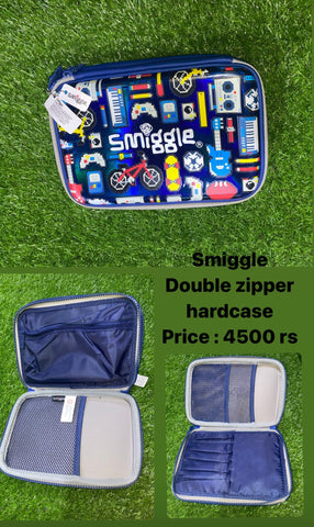 Smiggle Hardtop Double Zipper Pencil Case