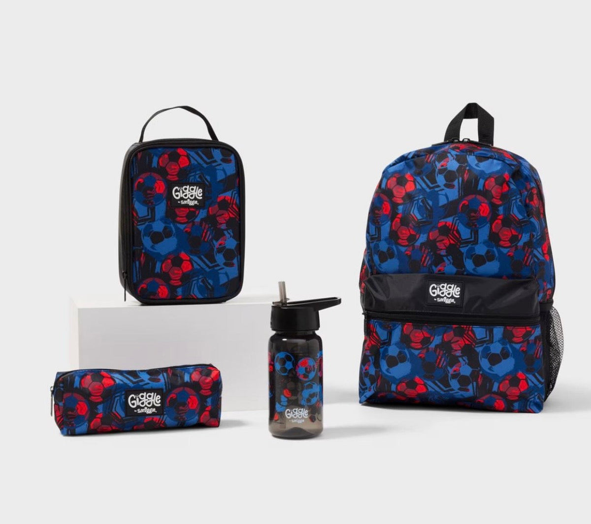 Smiggle Football Print Bag Set of 4