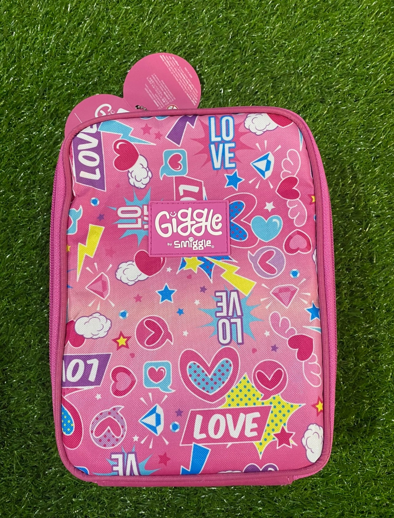 Giggle By Smiggle Pink Heart Lunch Bag