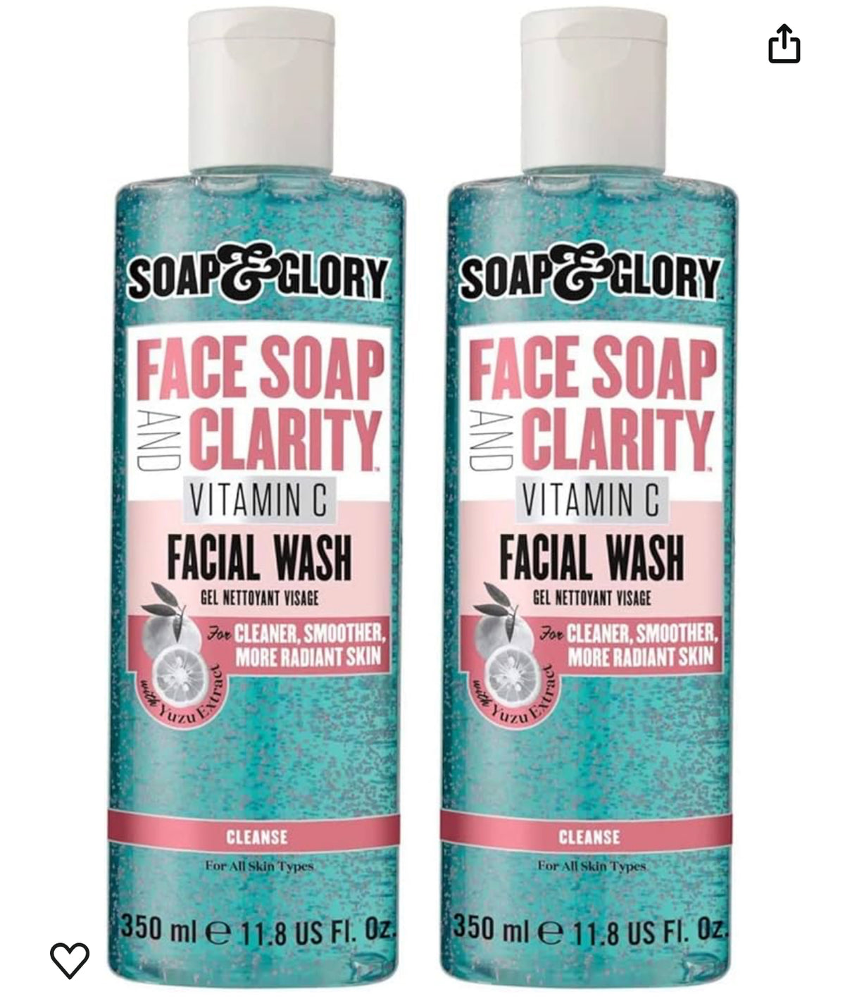 Soap And Glory Facewash Bundle (2 Full Size Facewash)