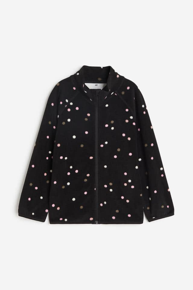 H&M Polka Dot Fleece Jacket