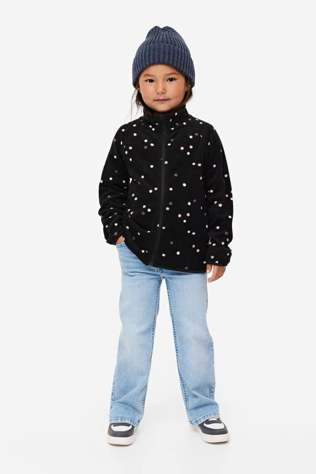 H&M Polka Dot Fleece Jacket