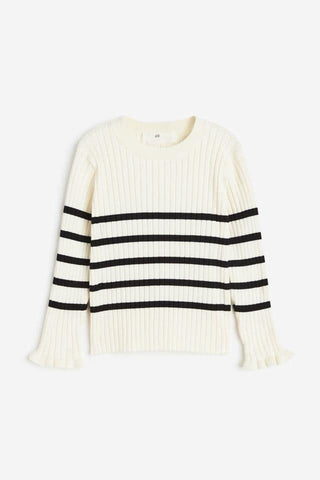 H&M Ribbed Stripped Cardigan