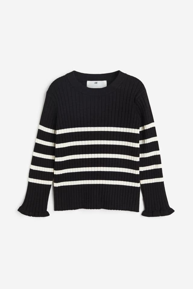 H&M Ribbed Stripped Cardigan