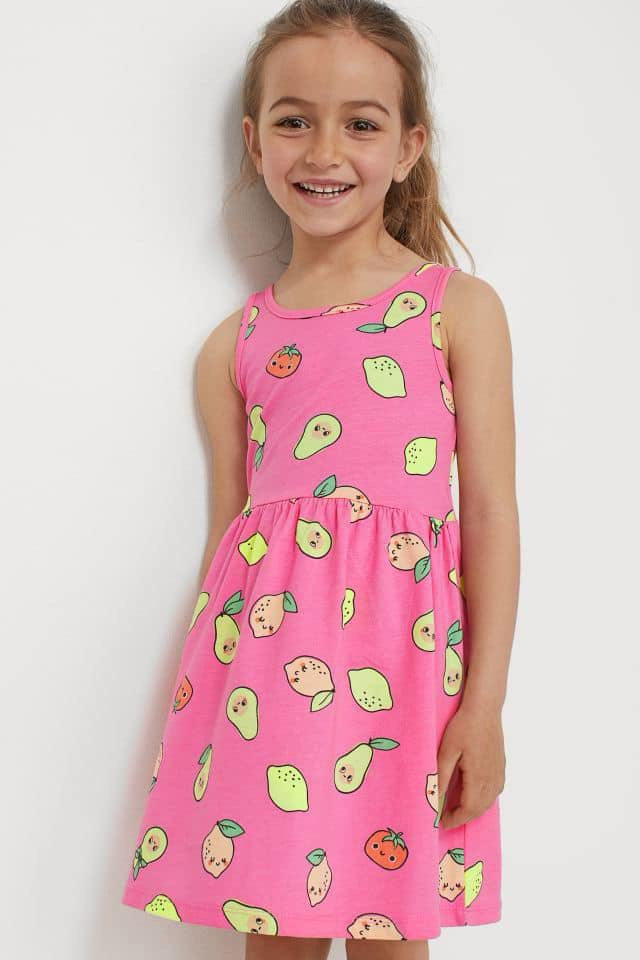 Printed Fruits Design Dress H&M