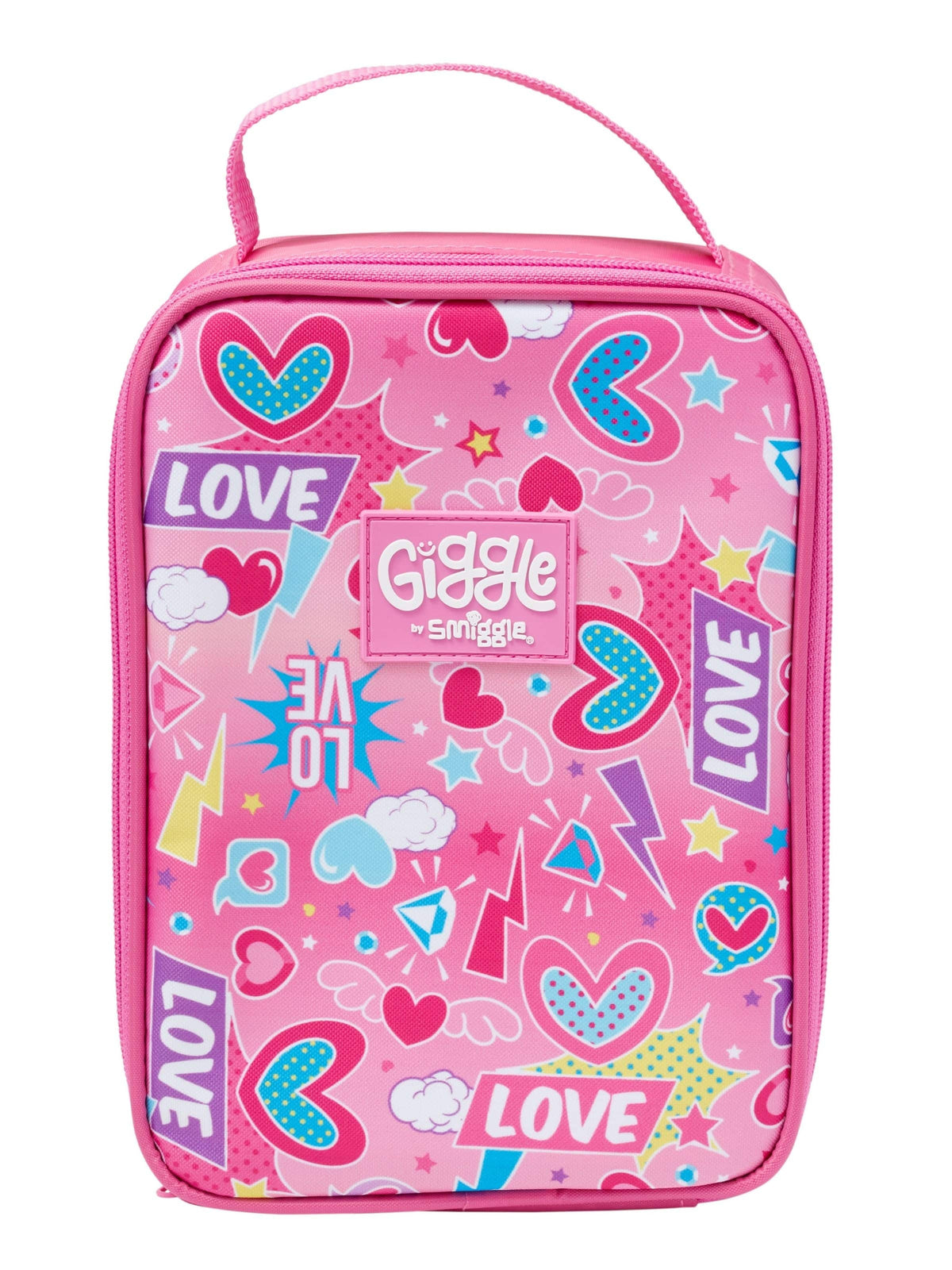 Giggle By Smiggle Pink Heart Lunch Bag