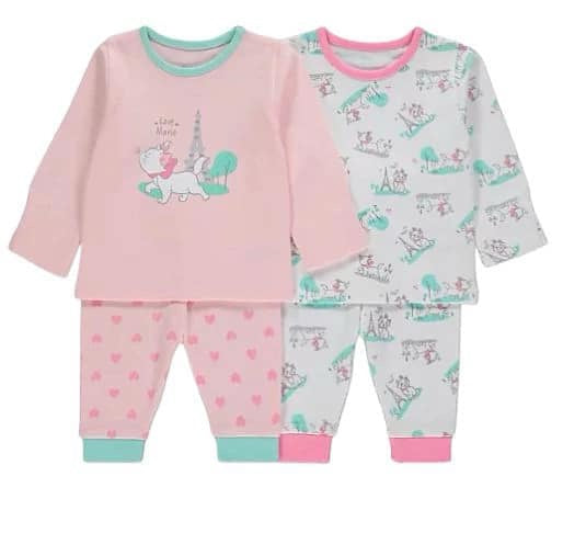 George Cat Print 2 Pyjamas Set