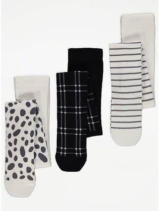 George Stripped Dots Print 3 Pack