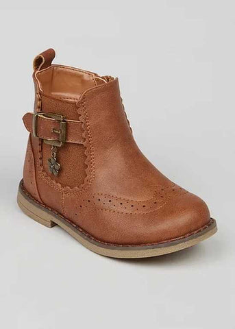 Matalan Kids Brown Stylish Ankle Boot