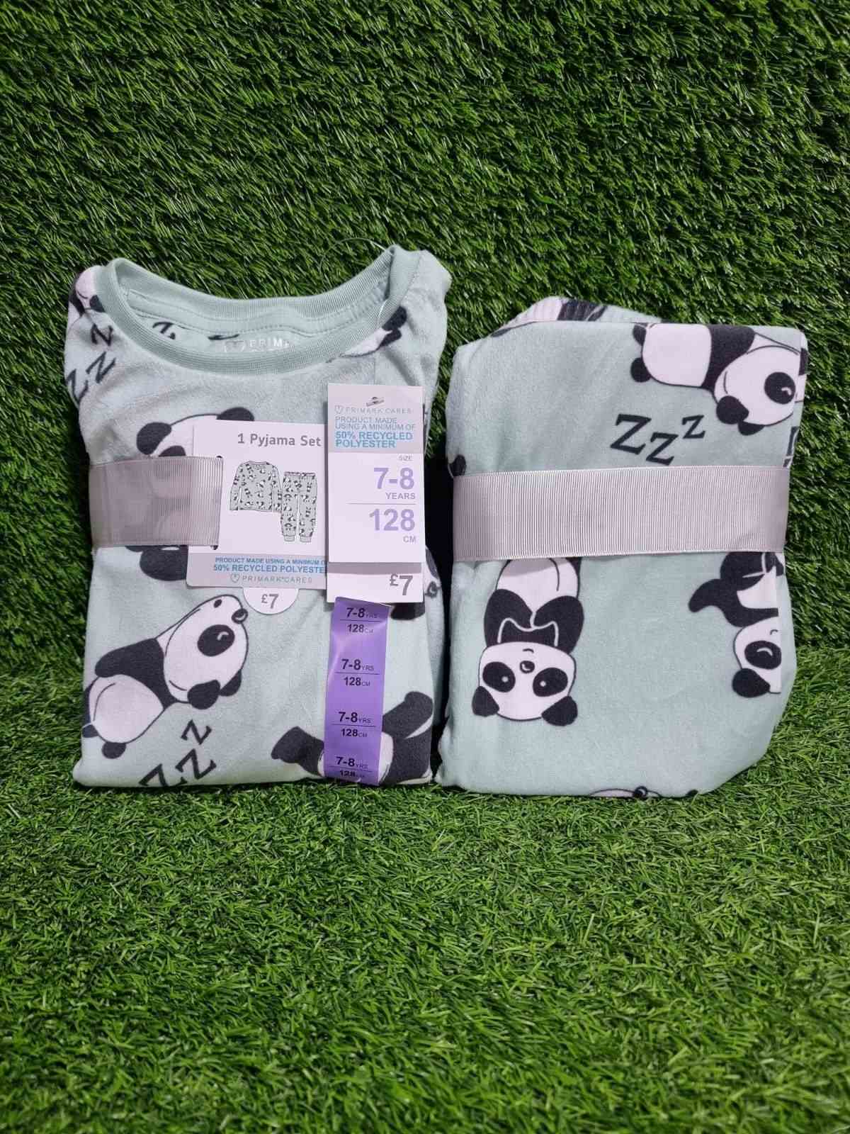 Primark Panda Velour Pyjamas Set