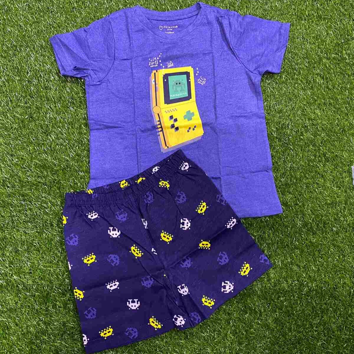 Gamer Print Shirt And Shorts Set Primark