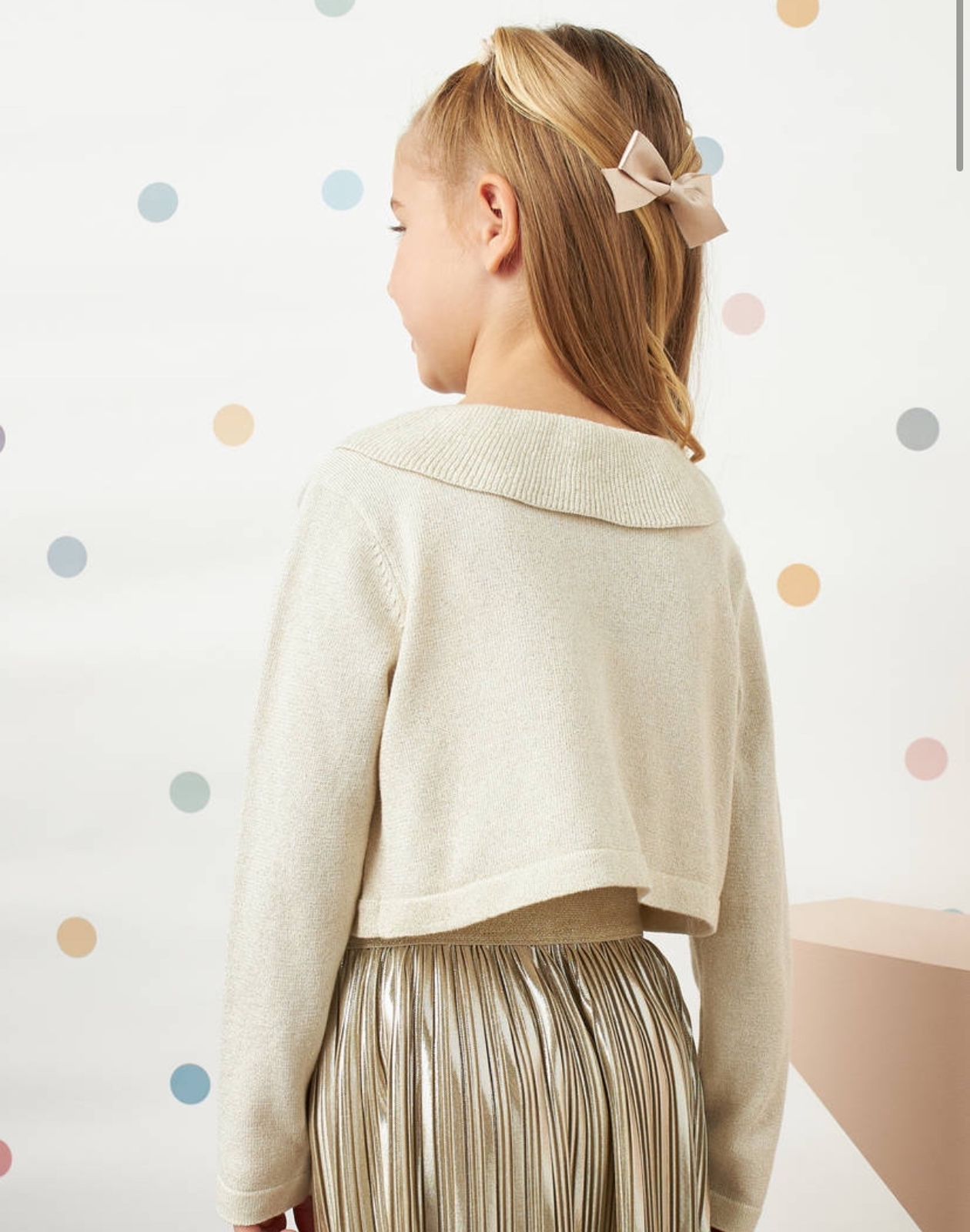 Gold Plain colored Bolero By Max