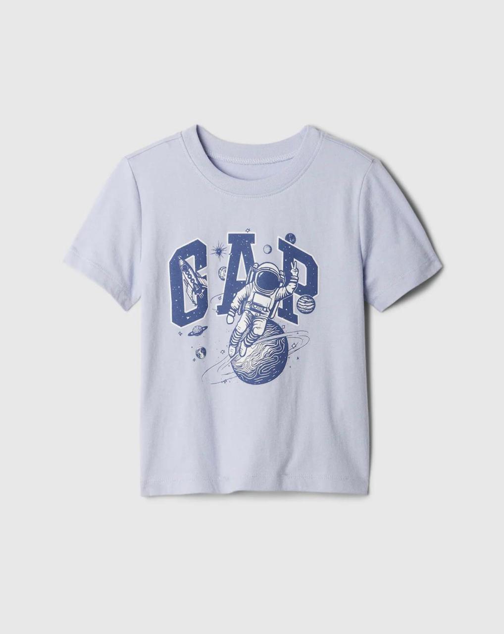 Astronaut Print Logo T-Shirt Gap