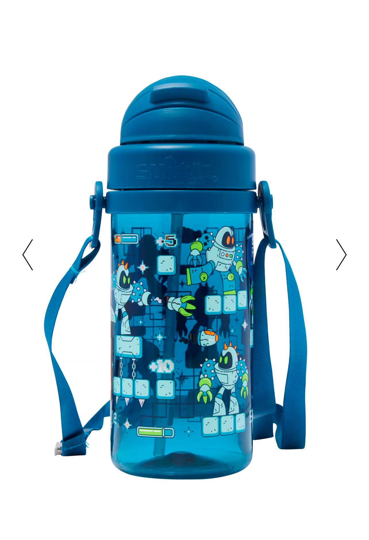Smiggle Robot Teeny Tiny Drink Bottle With Strap 400ML