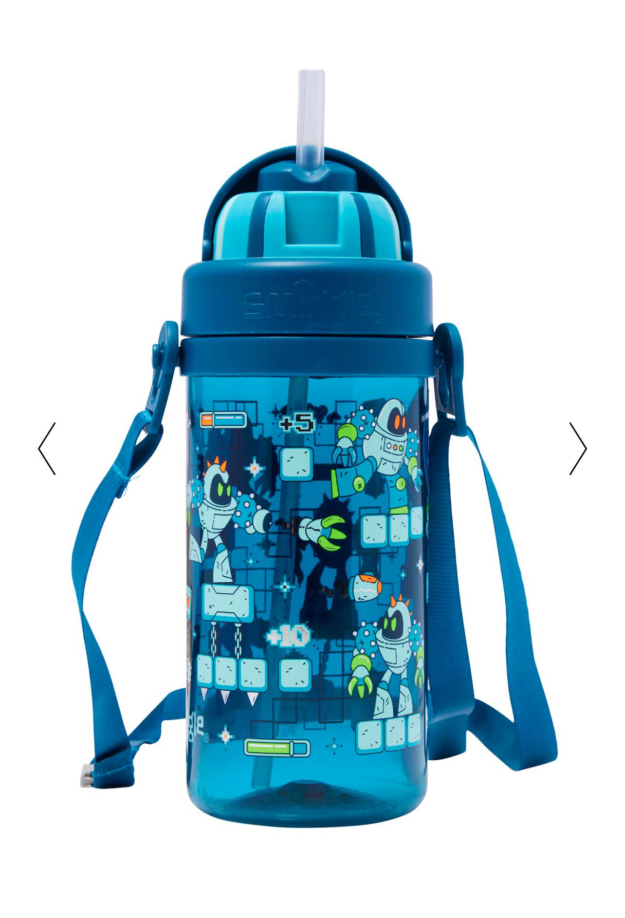Smiggle Robot Teeny Tiny Drink Bottle With Strap 400ML