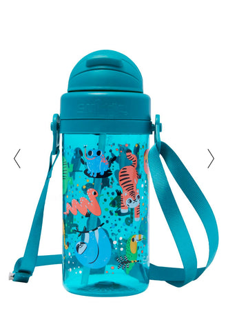 Smiggle Animal Print Teeny Tiny Drink Bottle With Strap 400ML
