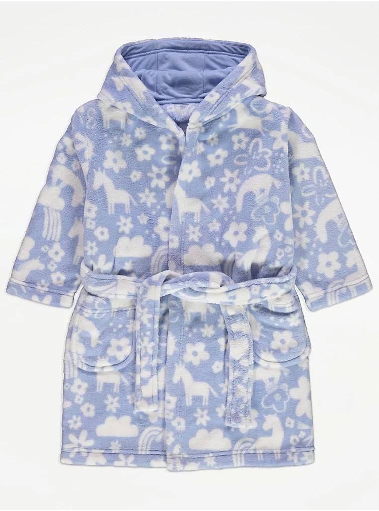 Floral Fleece Dressing Gown George