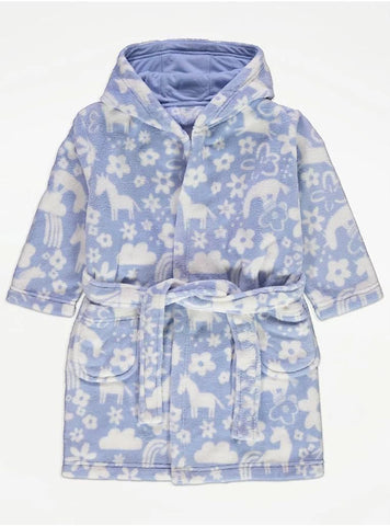 Floral Fleece Dressing Gown George