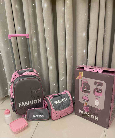 Fashion Paris Trolley Bag 5PCS Set - 16 inches