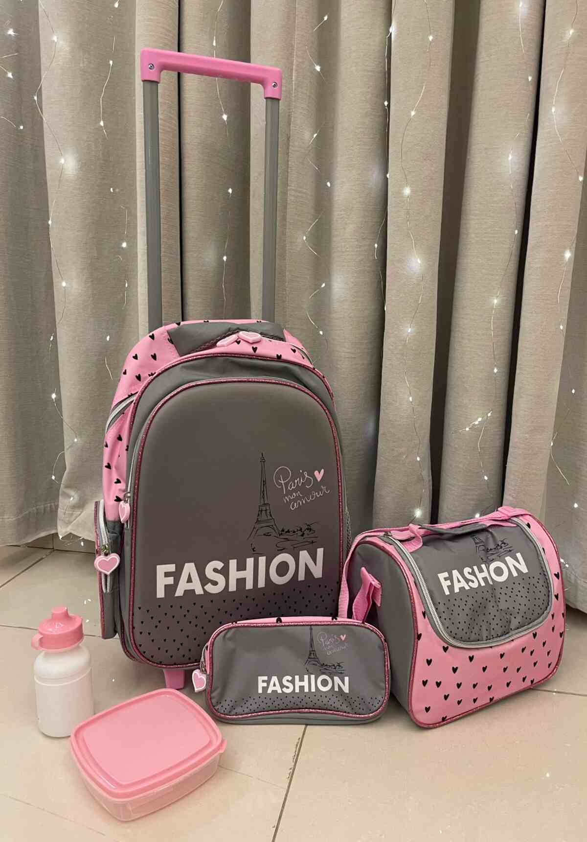 Fashion Paris Trolley Bag 5PCS Set - 16 inches