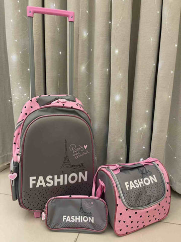 Fashion Paris Trolley Bag 5PCS Set - 16 inches