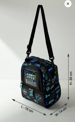 Max Game Over Lunch Bag With Strap