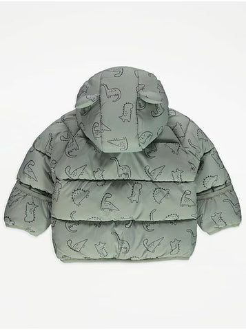 Dino Fleece Lined Padded Coat George Uk