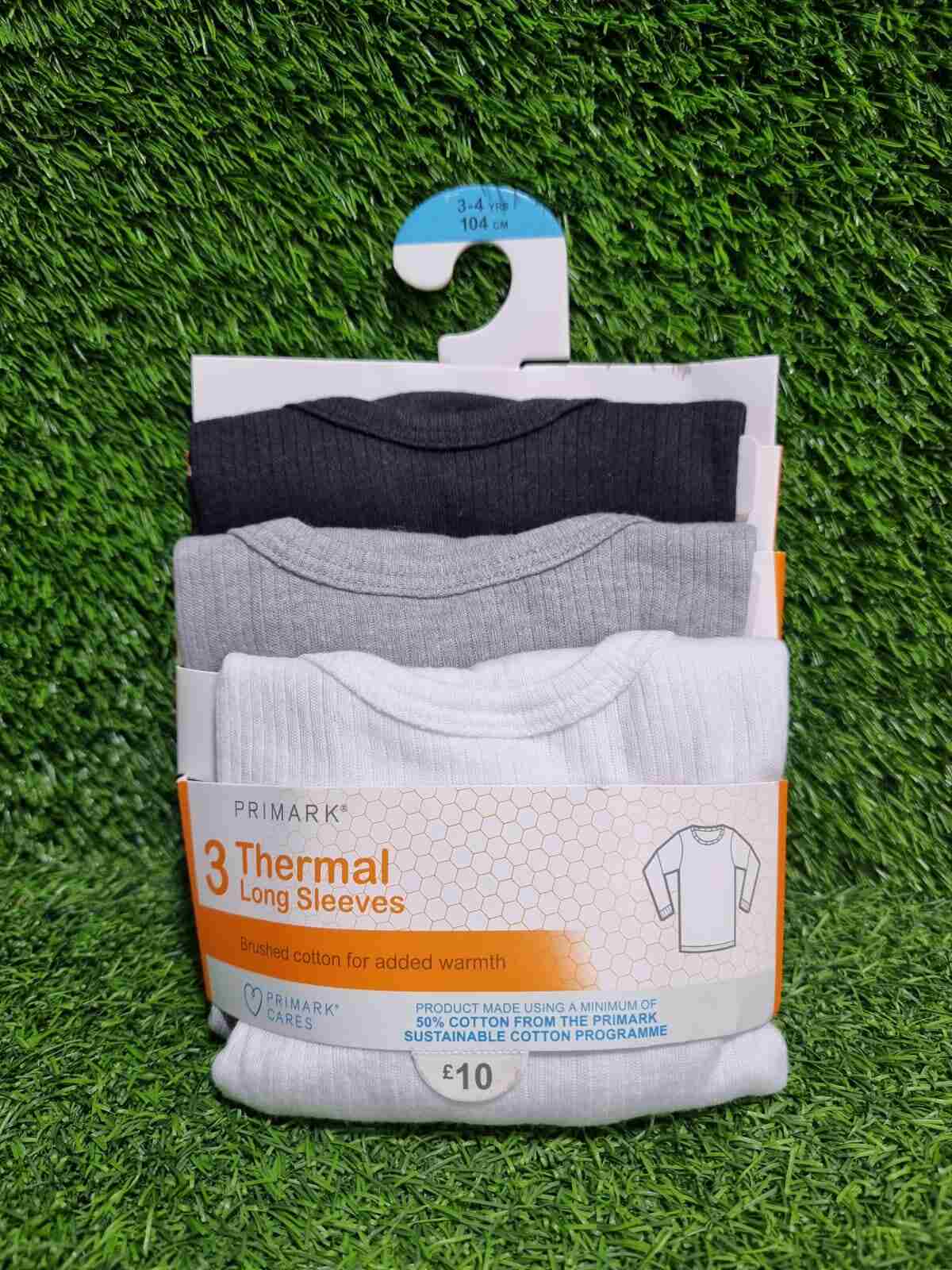 Primark Full Sleeves Thermal Vests - 3 PCS