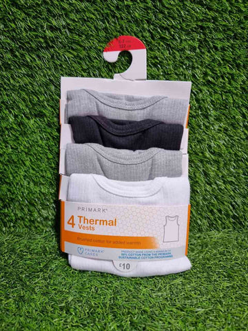 Primark Sleeveless Thermal Vests - 4 PCS
