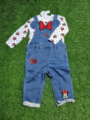 Primark Disney Dungaree Shirt Set - 2pcs Set 9-12 Months
