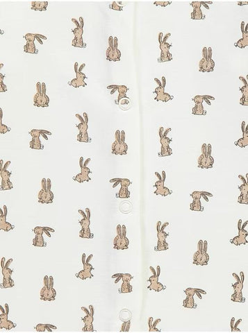 Neutral Bunny Spotty Sleepsuits 3 Pack