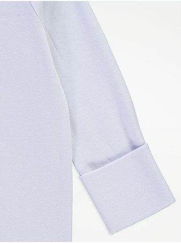 Blue Gingham Floral Long Sleeve Sleepsuits 3 Pack George UK