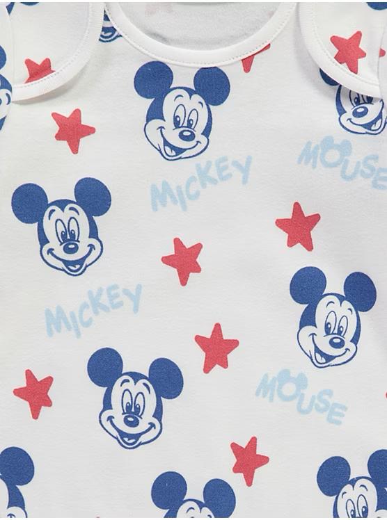 Disney Mickey Mouse Sleepsuits 5 Pack George UK