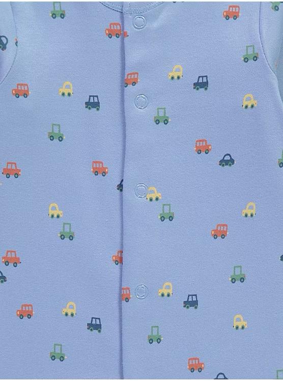 Vehicle Long Sleeve Footless Sleepsuits 3 Pack - George UK