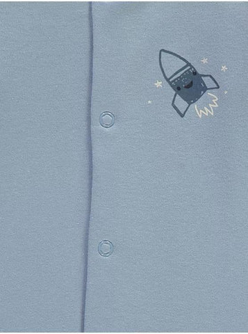 Blue Space Star Sleepsuits 3 Pack George UK