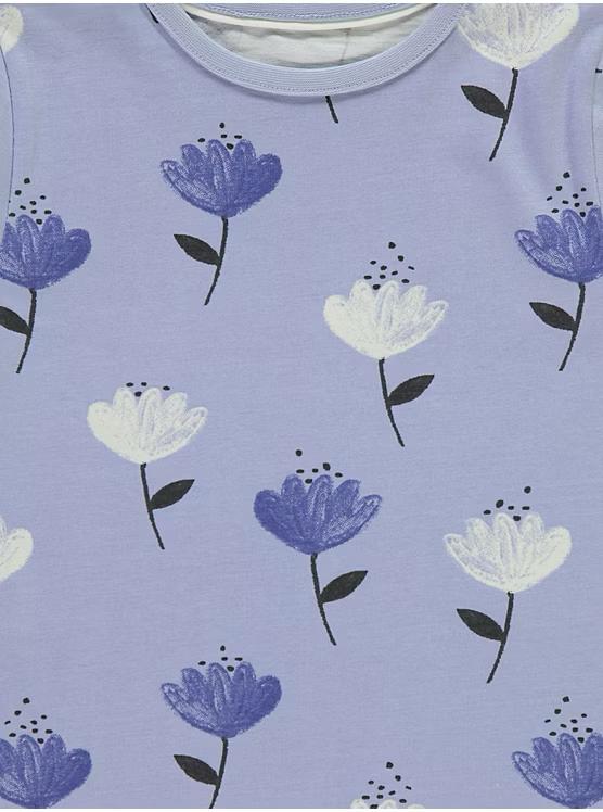 Floral Spot Pyjamas with Shorts 5 Pack Set George UK