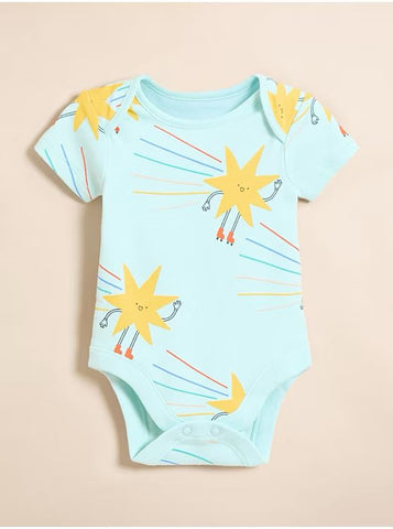 Little Angels Pastel Fun Sunshine Bodysuits 5 Pack