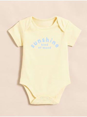 Little Angels Pastel Fun Sunshine Bodysuits 5 Pack