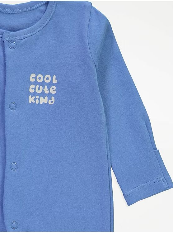 Animal Cool Cute Kind Sleepsuits 3 Pack George Uk
