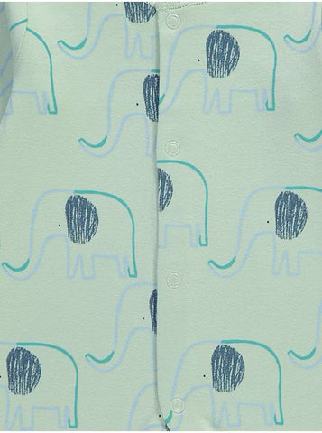 Safari Animal Sketch Sleepsuits 3 Pack - George Uk