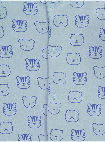 Animal Cool Cute Kind Sleepsuits 3 Pack George Uk