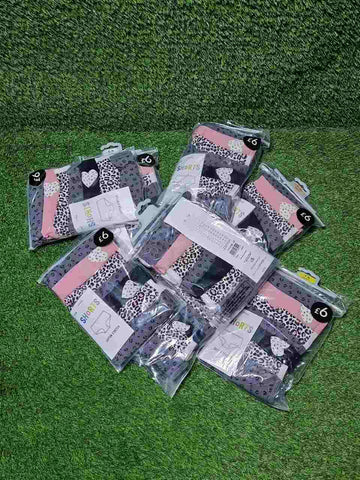 Animal Print Heart Shorts 7 Pack George UK