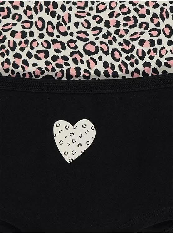 Animal Print Heart Shorts 7 Pack George UK