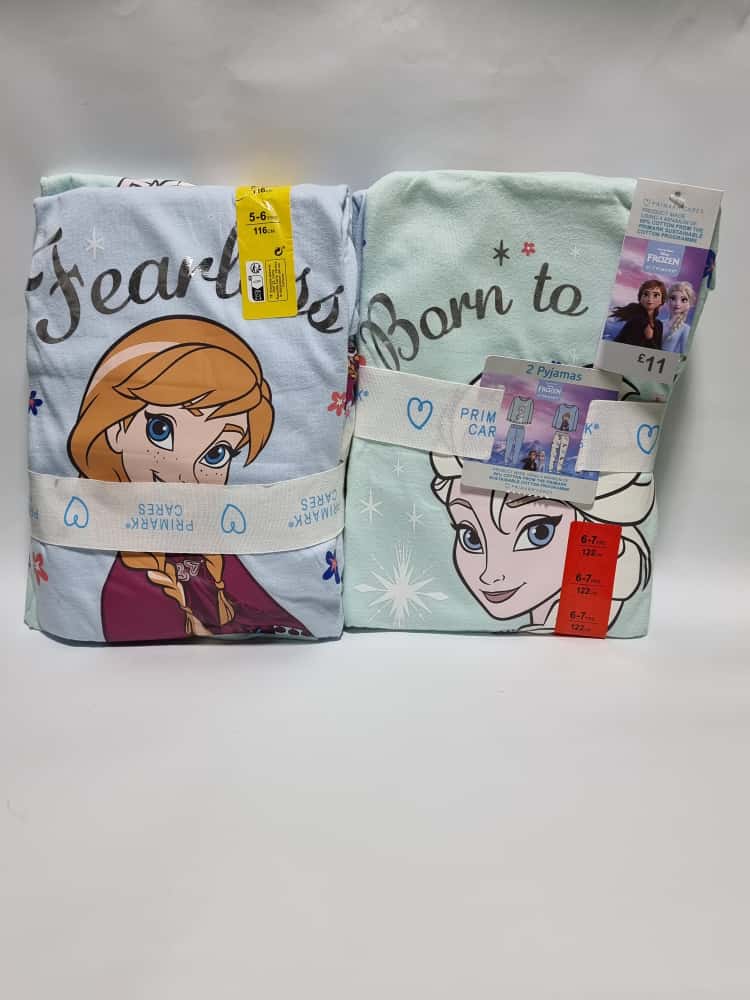 Frozen Print Pyjamas Primark 2 Pairs Set Primark