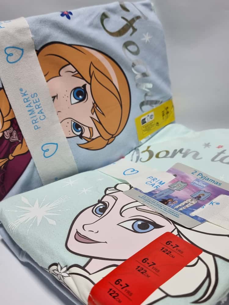 Frozen Print Pyjamas Primark 2 Pairs Set Primark