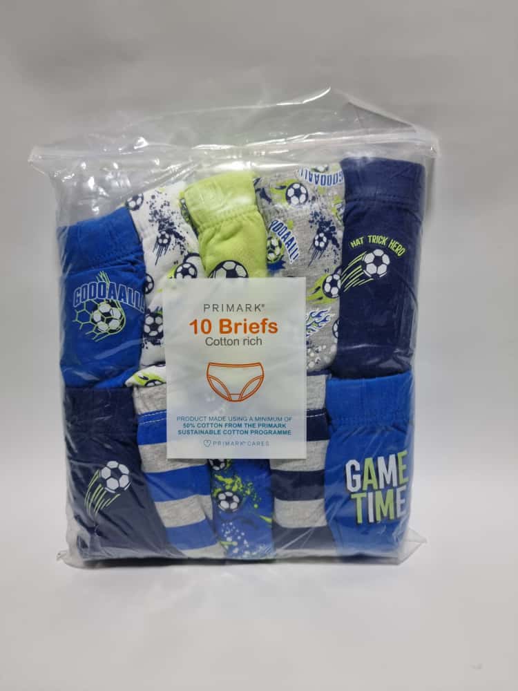 Primark Gamer Print Briefs 10 Pcs Set